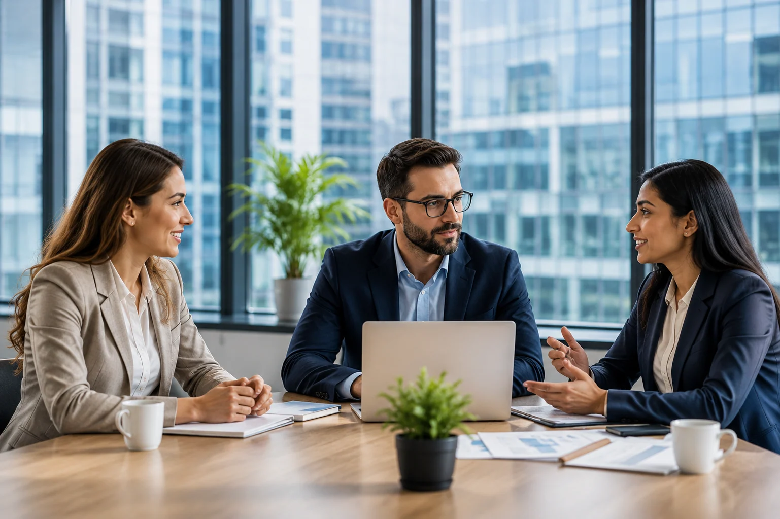 A global HR team reviewing employment compliance